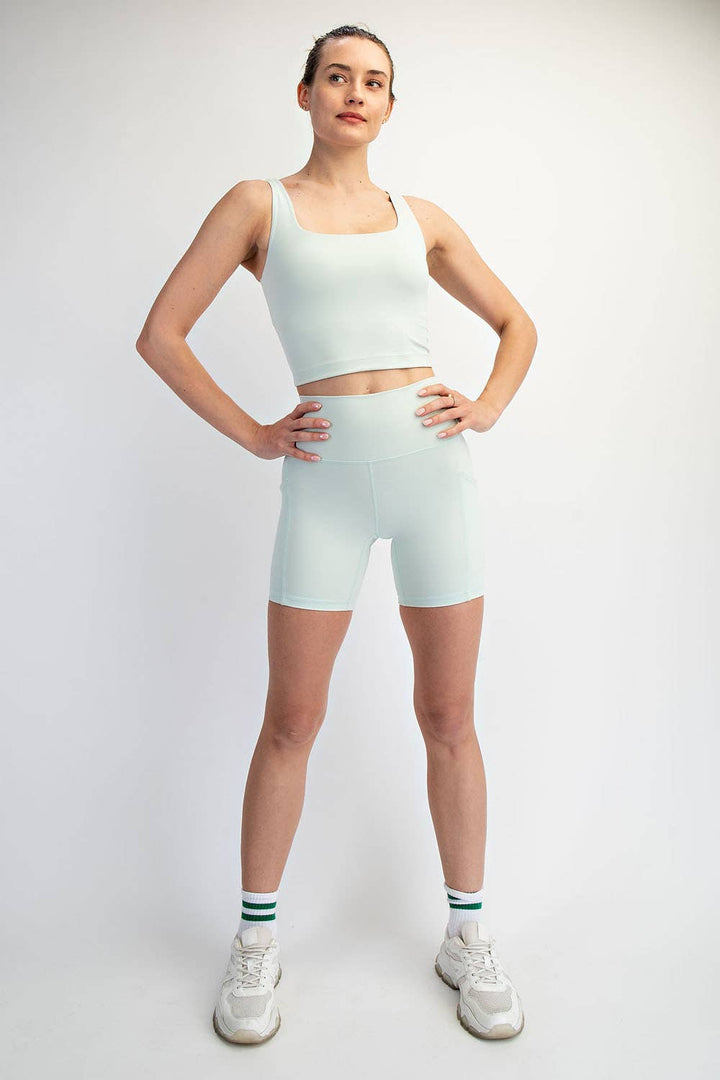 RAE MODE NYLON BUTTER 6IN BIKER SHORTS - 2 colors!
