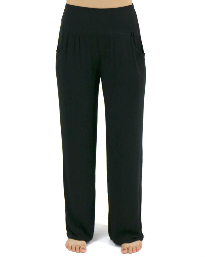 Essential Wide Leg Lounge Pants in Black