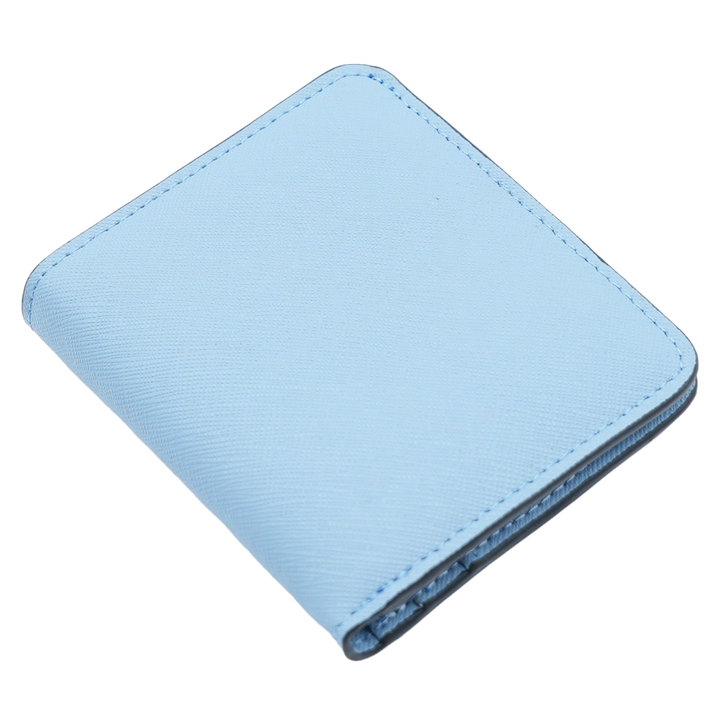 Women's Small Compact Bifold Leather Wallet - RFID Technology - 12 colors