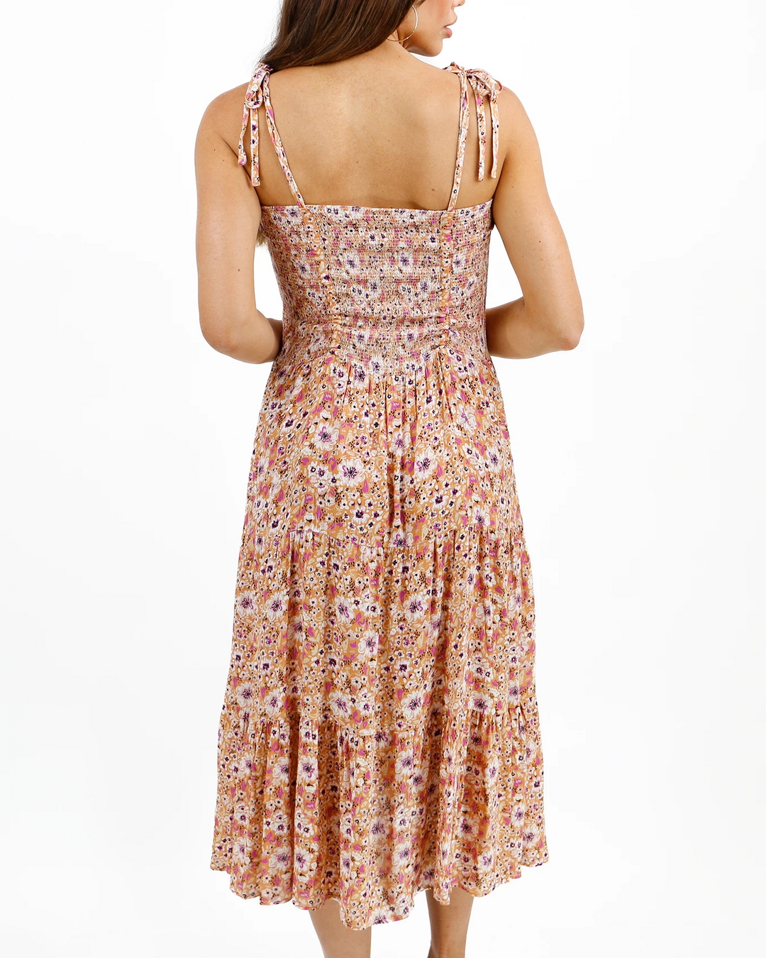 Grace and Lace Convertible Floral Maxi Skirt in Golden Floral