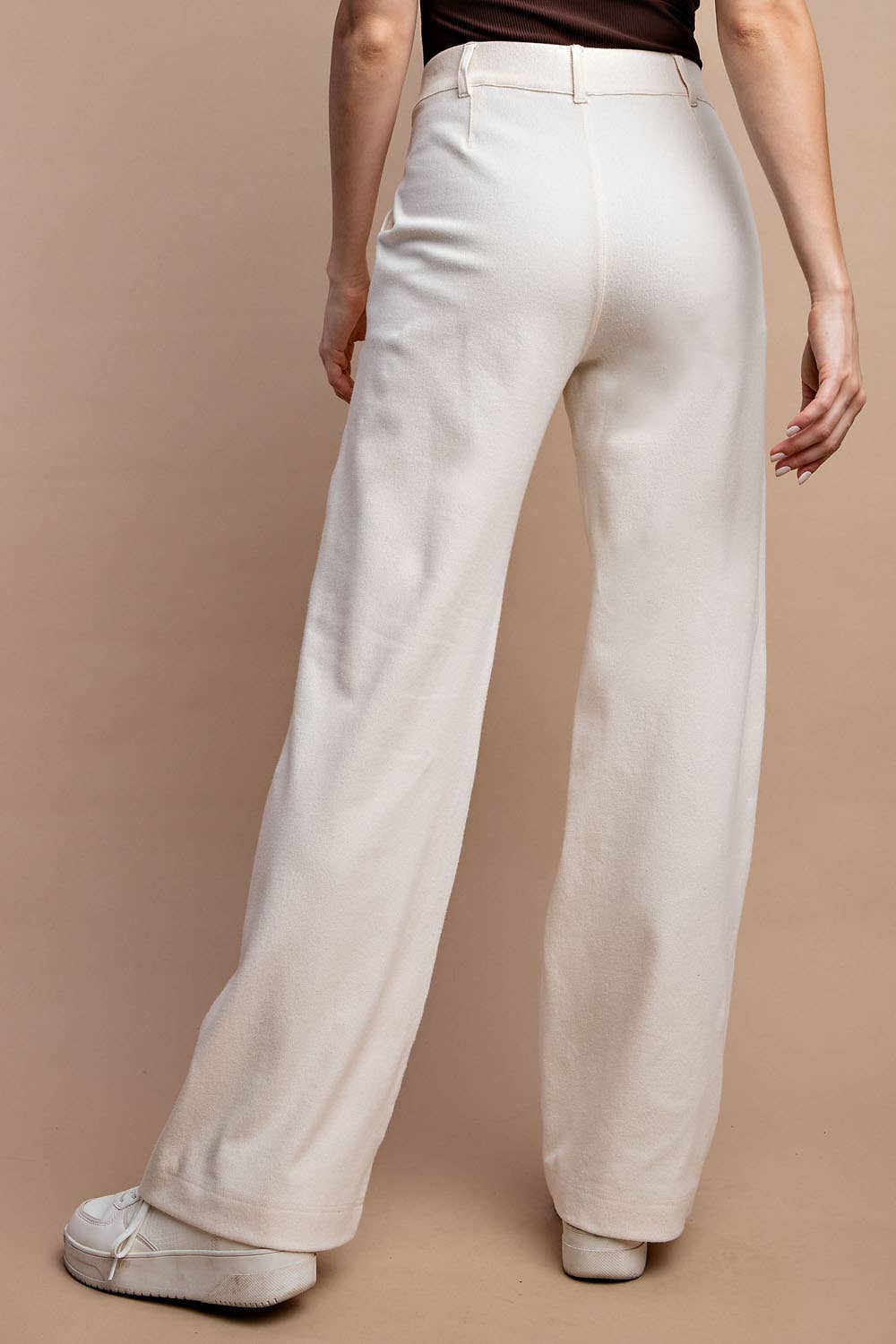 RAE MODE COTTON STRETCH TWILL WIDE PANTS - 2 COLORS