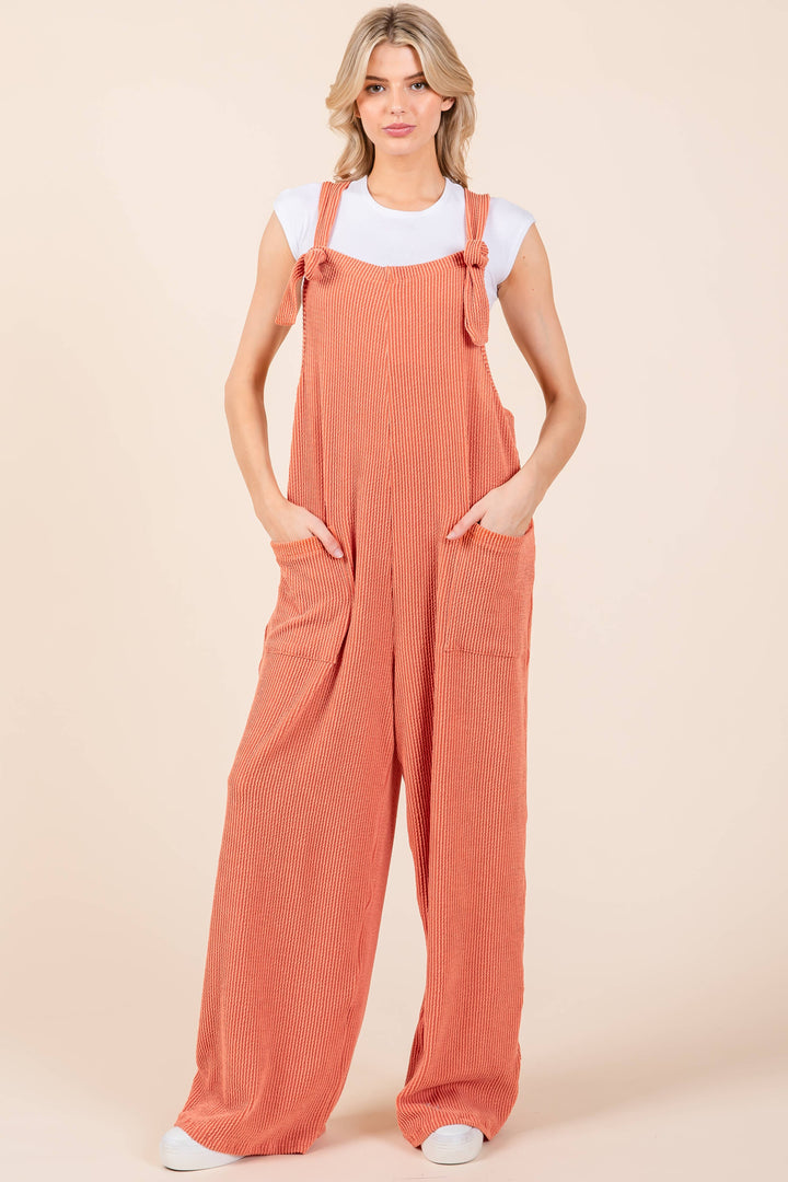 The Luxe Ribbed Wide-Leg Jumpsuit