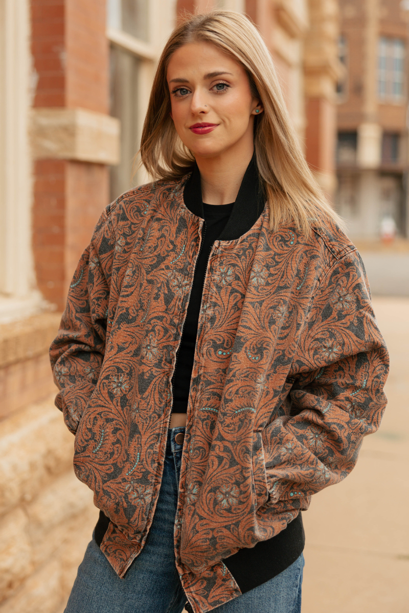 Keep It Western Bomber Jacket (Reg & Plus)
