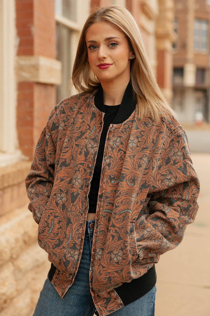 Keep It Western Bomber Jacket (Reg & Plus)