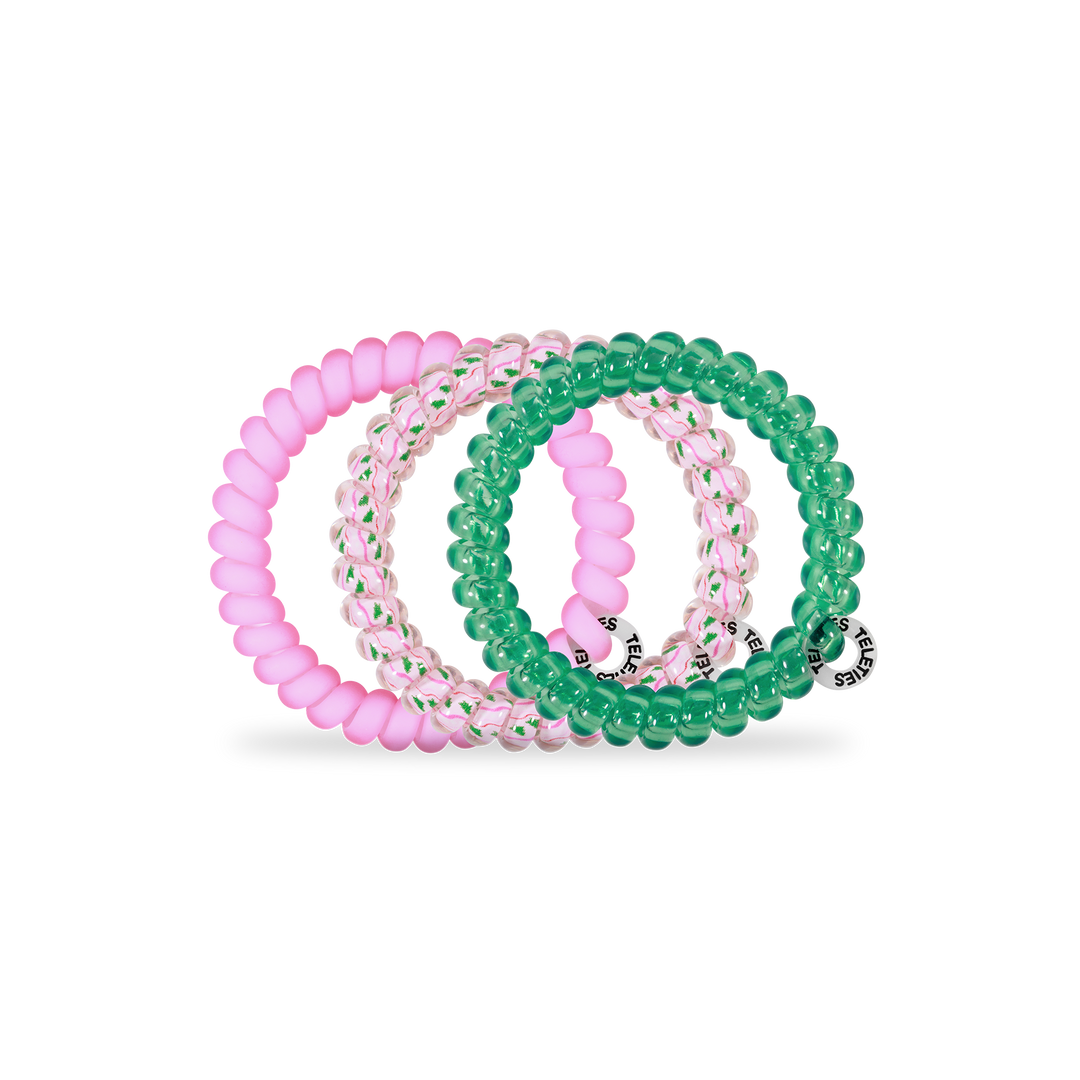 Spiral Hair Coils | Small | Merry Pinkmas Hair Ties