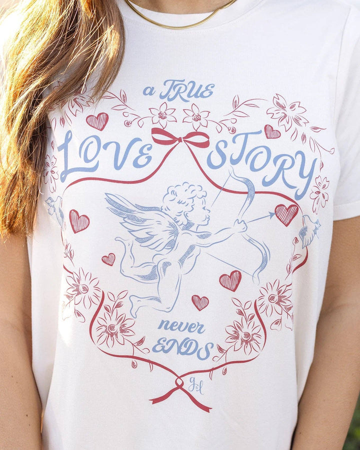 Crew Neck Graphic Tee - True Love