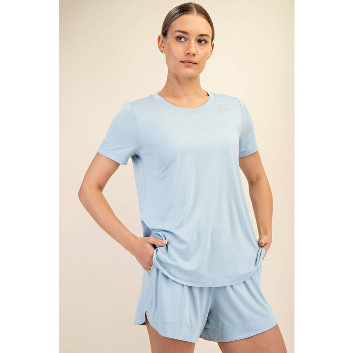 RAE MODE VISCOSE MODAL SHORT SLEEVE TOP - 3 COLORS