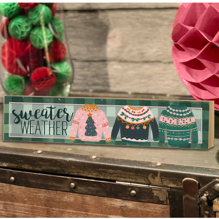 3x13 Sweater Weather Ugly Sweaters Block Sign