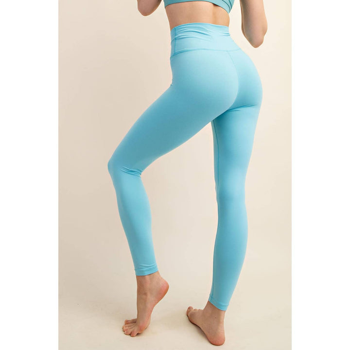 V WAIST FULL LENGTH LEGGINGS - Espresso