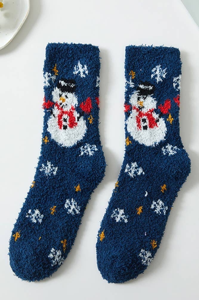 Assorted Christmas Fuzzy Winter Socks