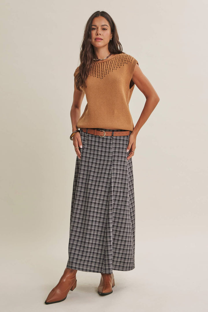 Weekend in Tuscany Open-Knit Sweater Top – 3 Colors