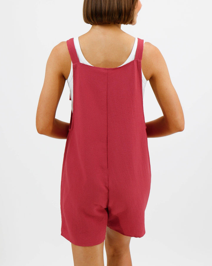 Easy Breezy Romper in Hibiscus