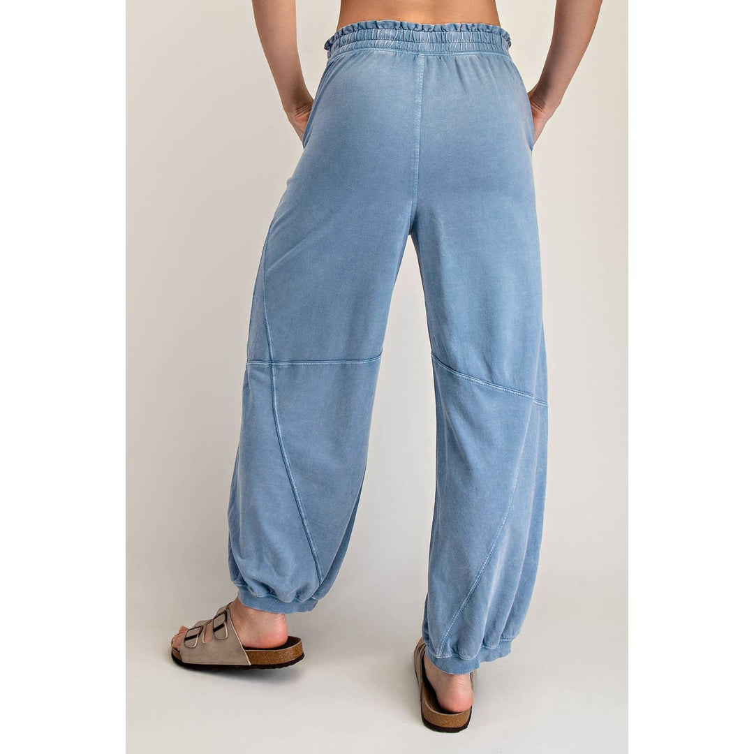 RAE MODE MINERAL WASHED TERRY BUTTER JOGGER PANTS - DUSTY PINK