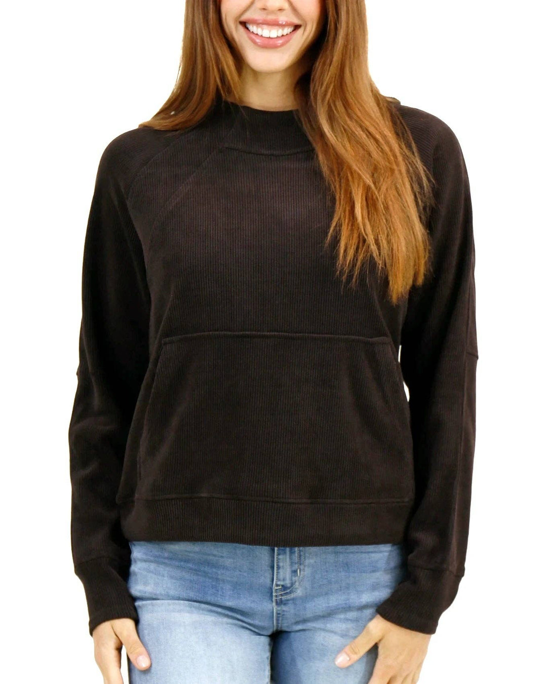 Corded Pullover Hoodie in Java