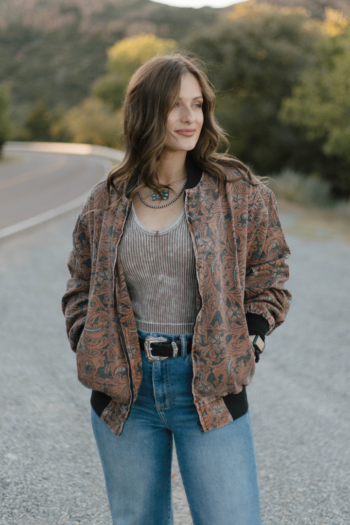 Keep It Western Bomber Jacket (Reg & Plus)