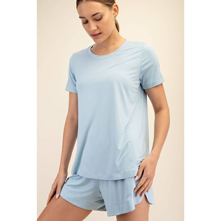 RAE MODE VISCOSE MODAL SHORT SLEEVE TOP - 3 COLORS