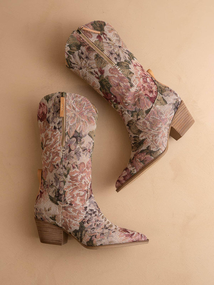 The Brilee | Mauve Tapestry Western Boot