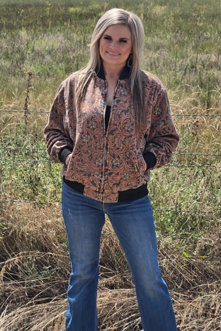 Keep It Western Bomber Jacket (Reg & Plus)
