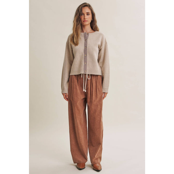 Easy Does It Mineral Wash Wide-Leg Pants - Vintage Camel
