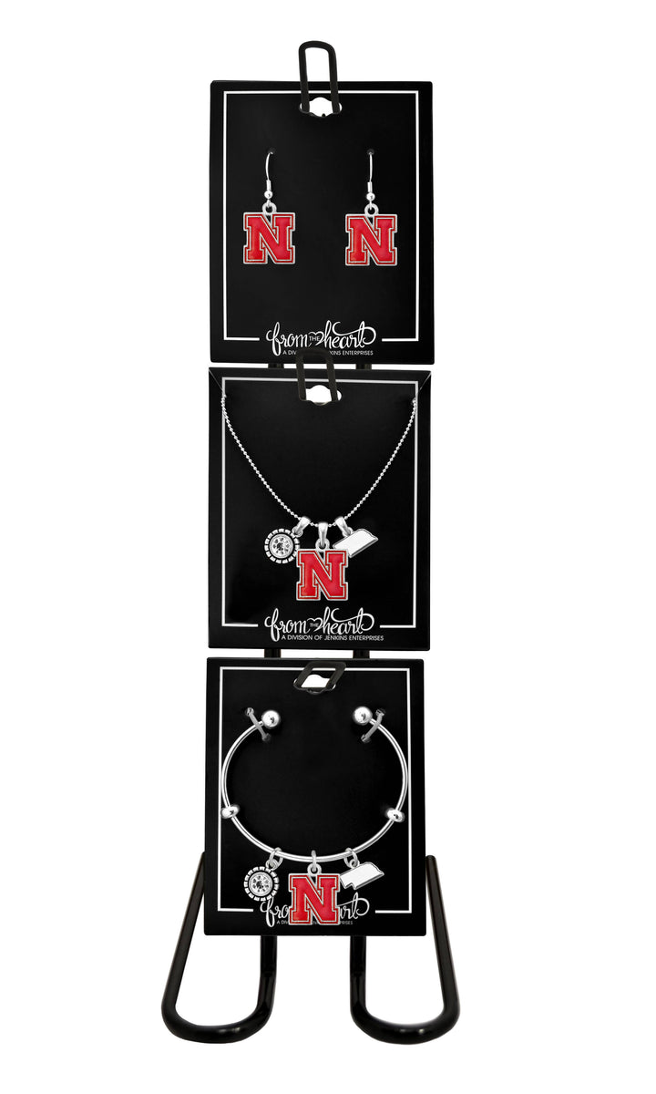 Nebraska Cornhuskers Home Sweet School Earrings