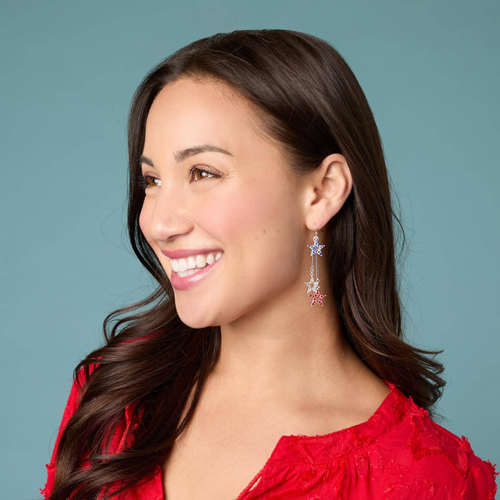 Patriotic Star Pop Earring