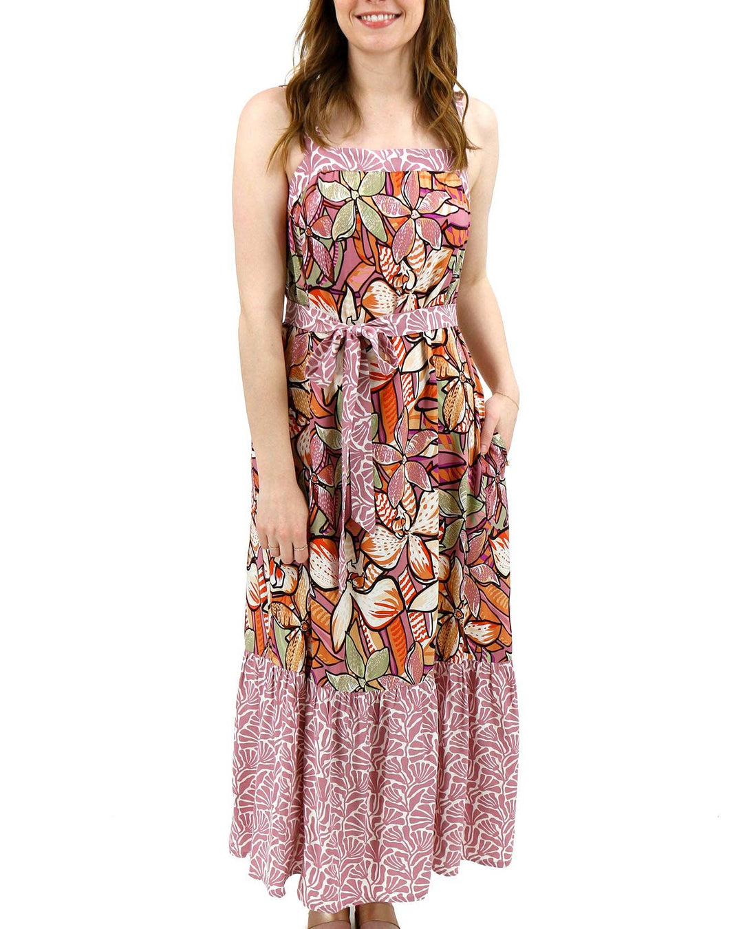 Grace and Lace Floral Summer Maxi Dress in Floral Print