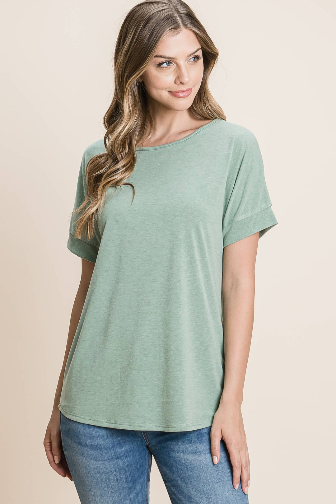 Everyday Essential Relaxed Fit Tee - Sage Green