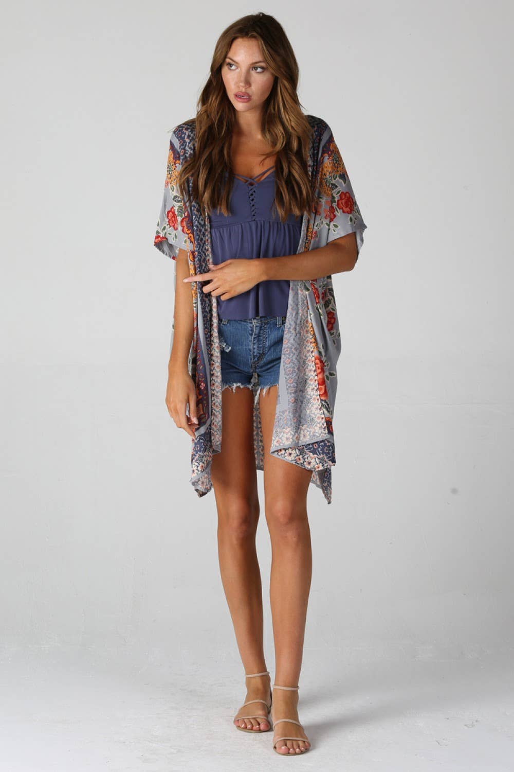 Boho Bloom Lightweight Kimono - 2 COLORS