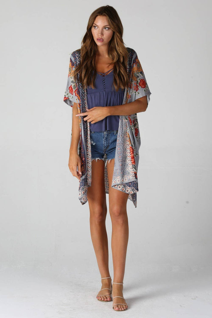 Boho Bloom Lightweight Kimono - 2 COLORS