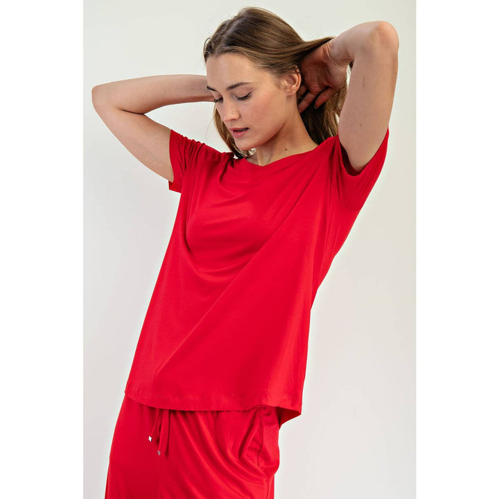 RAE MODE VISCOSE MODAL SHORT SLEEVE TOP - 3 COLORS