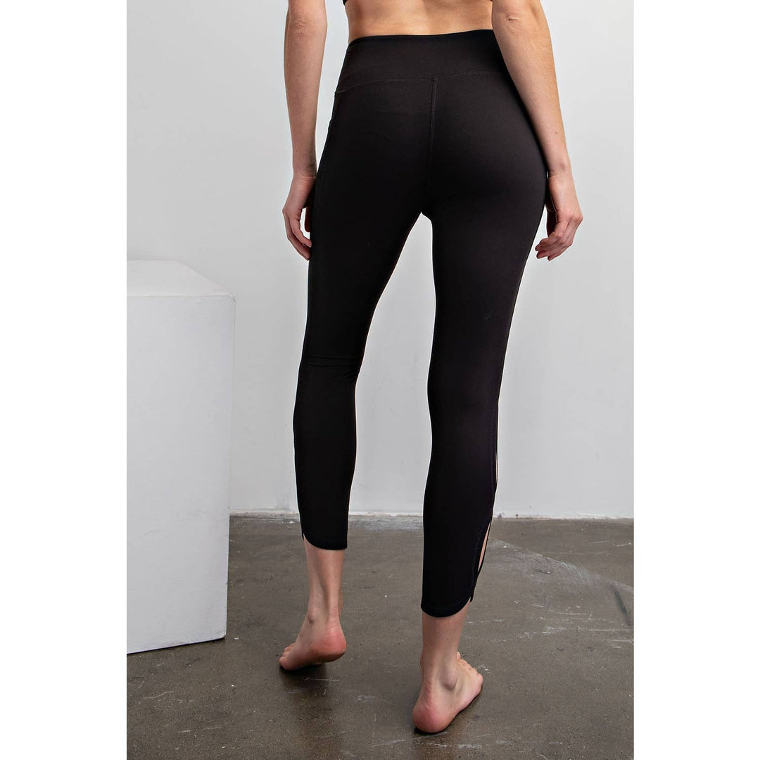 RAE MODE BUTTER HIGH RISE CROPPED YOGA LEGGINGS - GOLDEN APRICOT