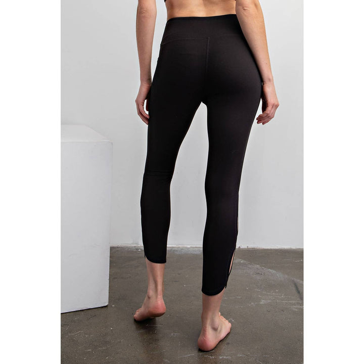 RAE MODE BUTTER HIGH RISE CROPPED YOGA LEGGINGS - GOLDEN APRICOT