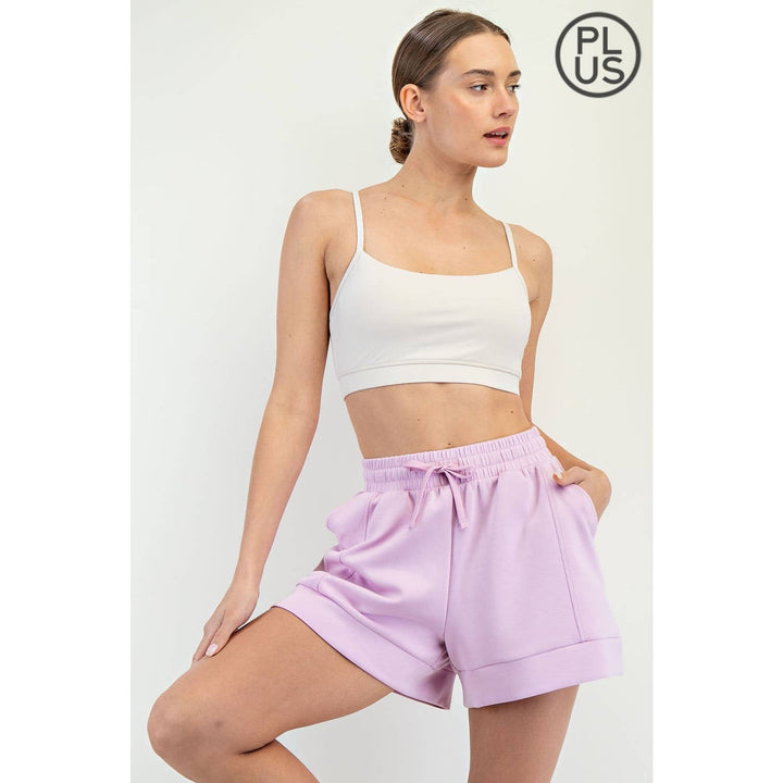 RAE MODE PLUS SIZE MODAL SCUBA CASUAL SHORT