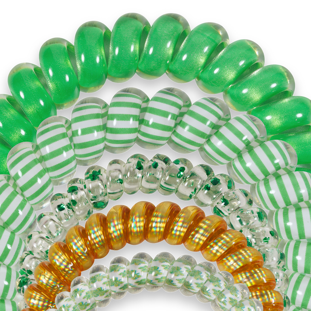 Spiral Hair Coil | Mix Pack | Dancing Green