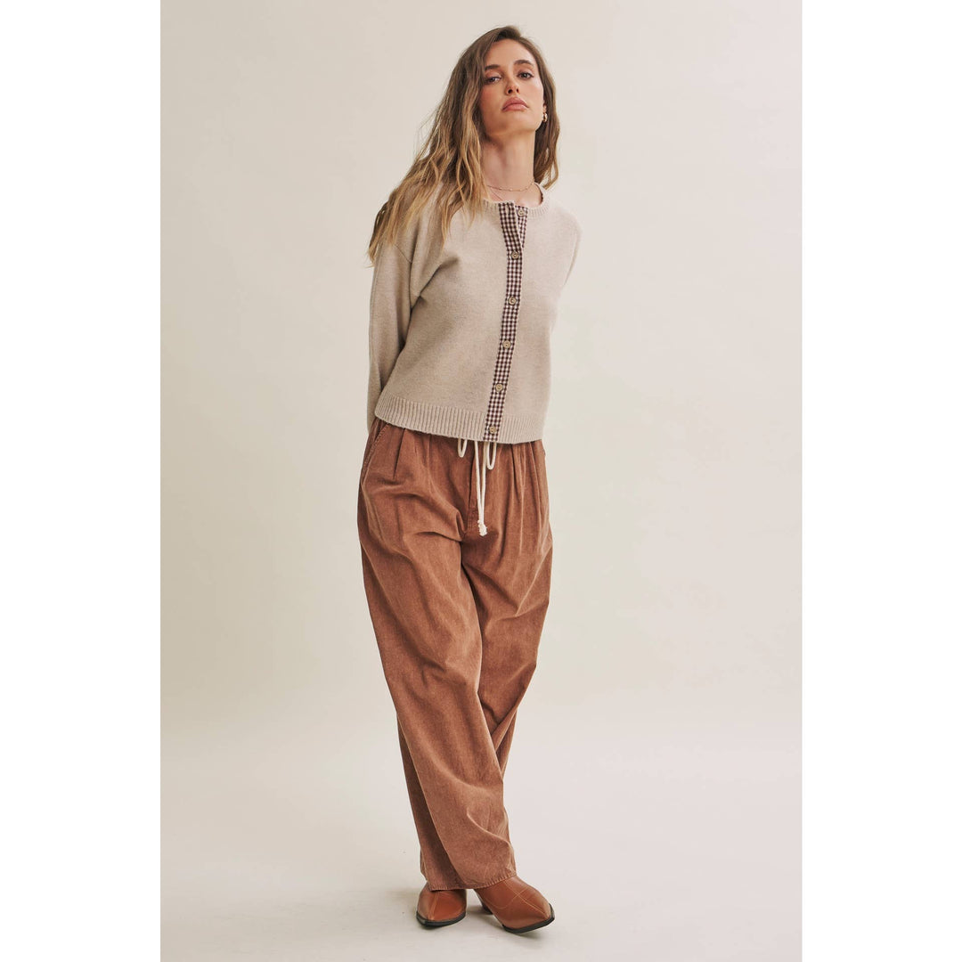Easy Does It Mineral Wash Wide-Leg Pants - Vintage Camel