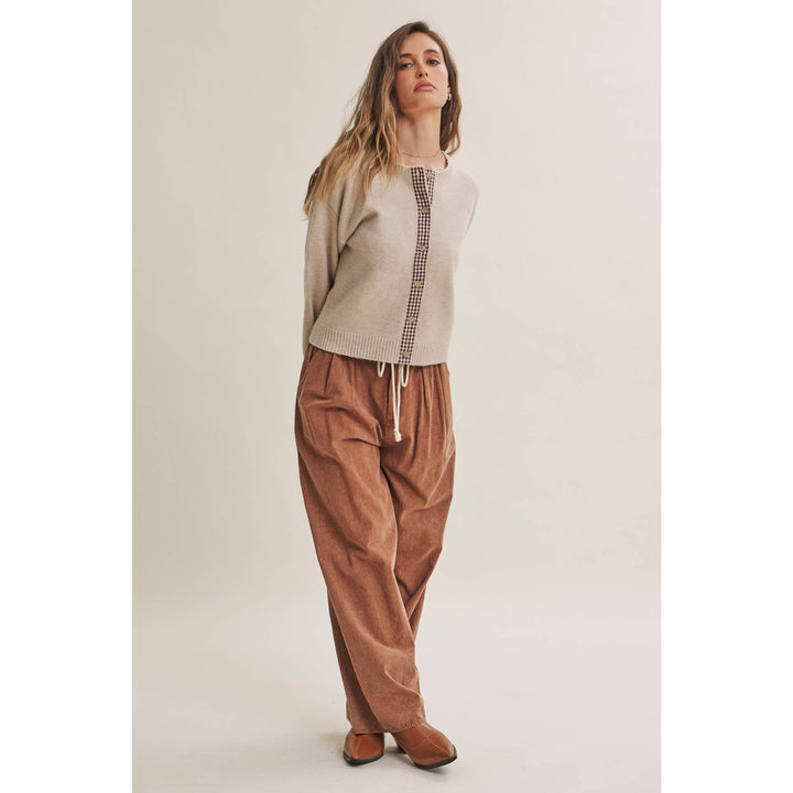 Easy Does It Mineral Wash Wide-Leg Pants - Vintage Camel
