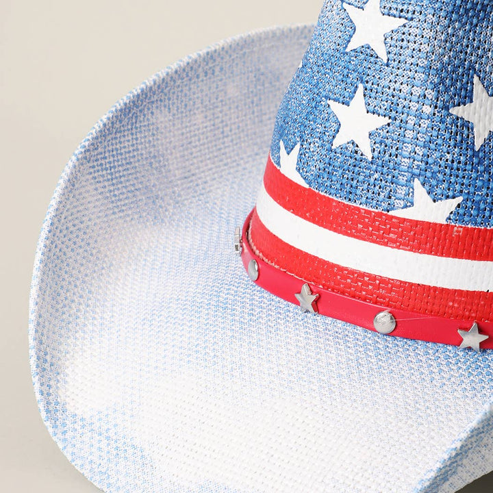 Star Band Straw Western Cowboy Hat