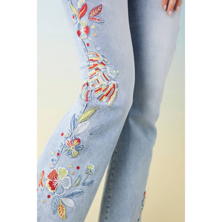 EverStretch Flare with Bright Color Embroidery