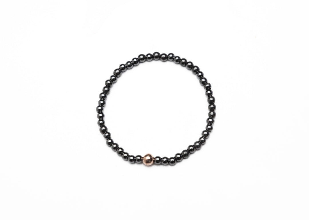 Black & Copper Ball Magnetic Bracelet