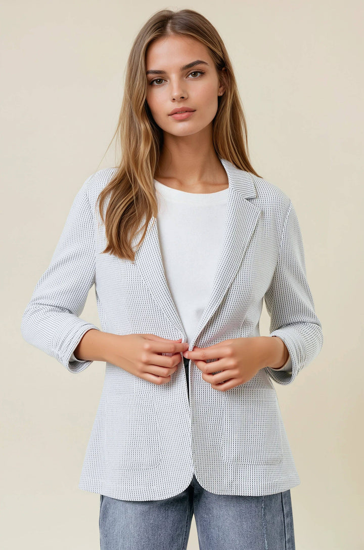 Lighten Up Textured Blazer
