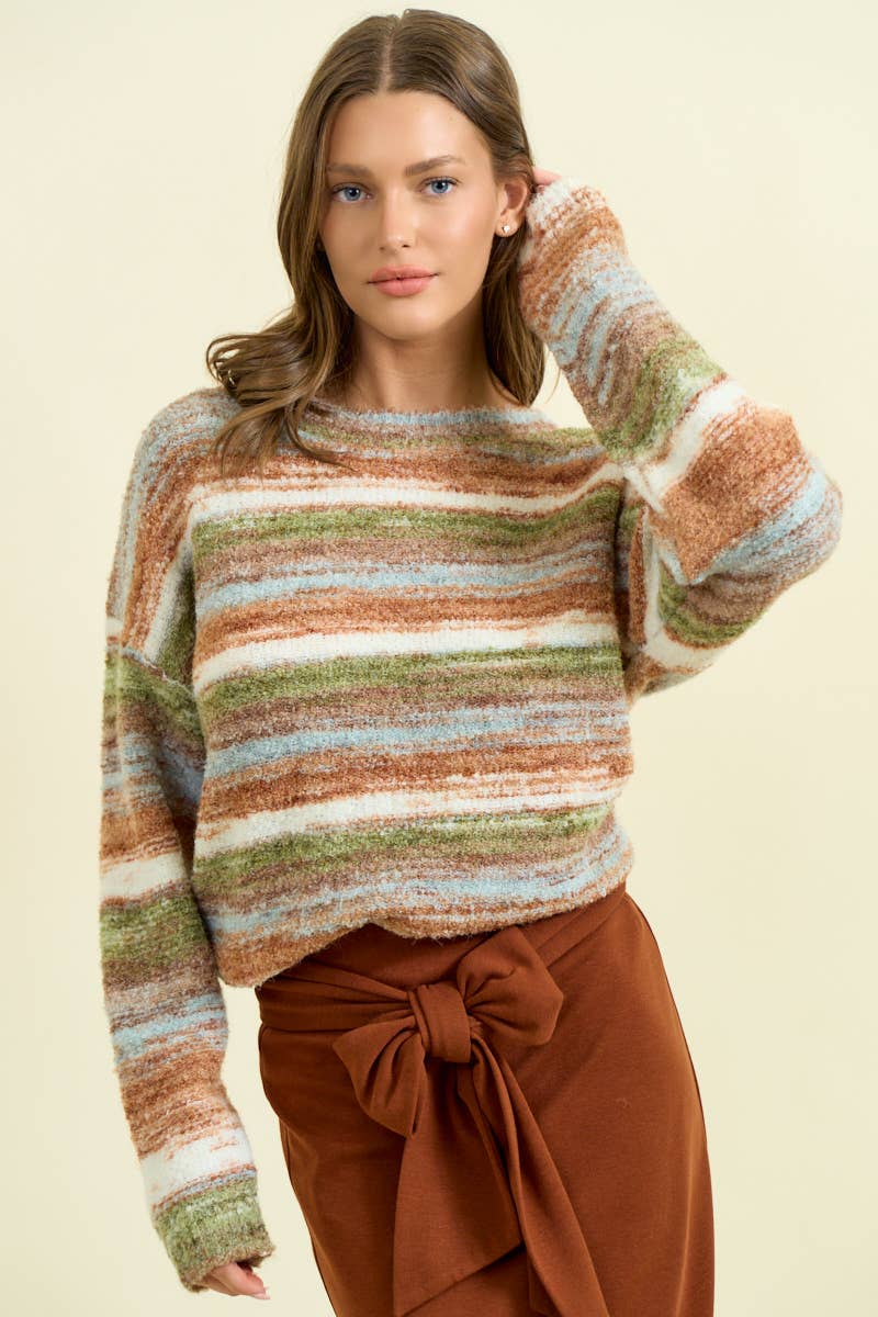 Color of the Season Striped Sweater