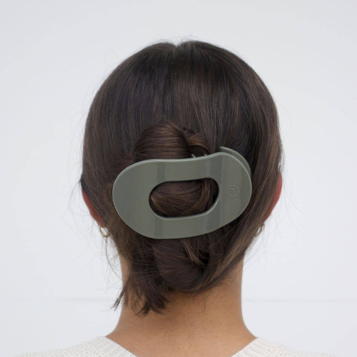 Flat Round Hair Clip | Large | Sage It Ain't So