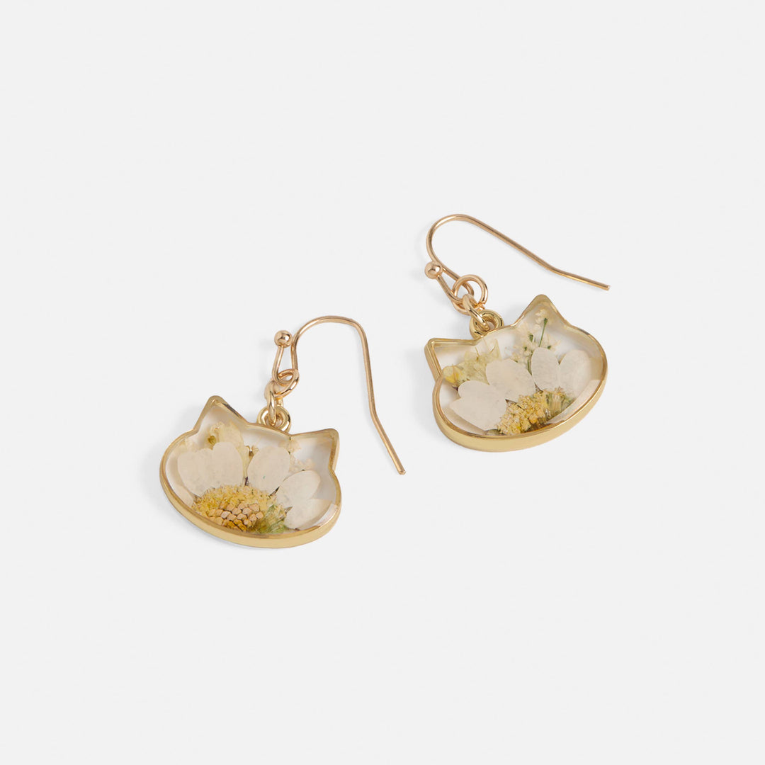 Pressed Flower Earrings - 6 shapes/designs