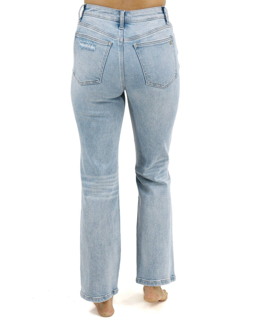 Stretch Mix 90's Jeans in Distressed Light-Wash