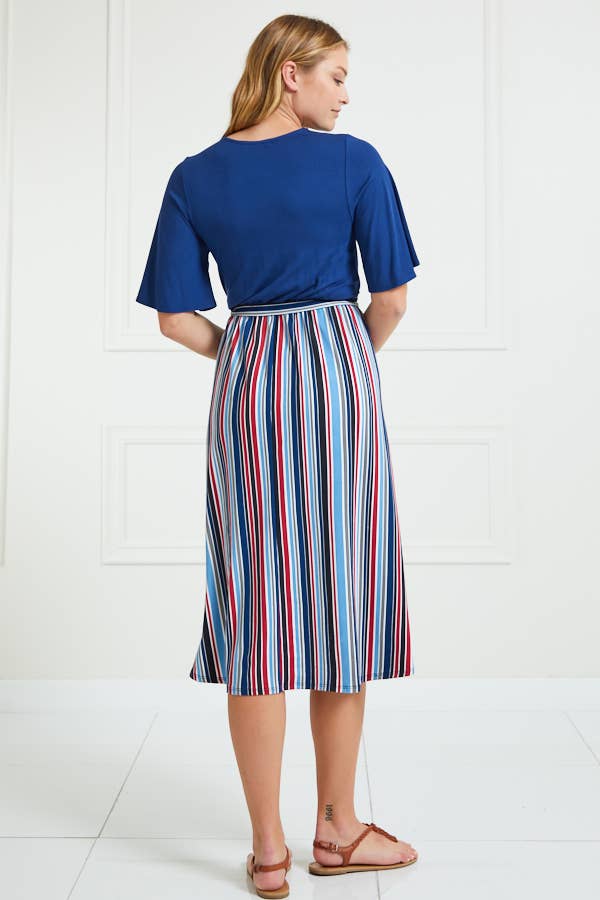 Sway Into Style Striped Midi Dress