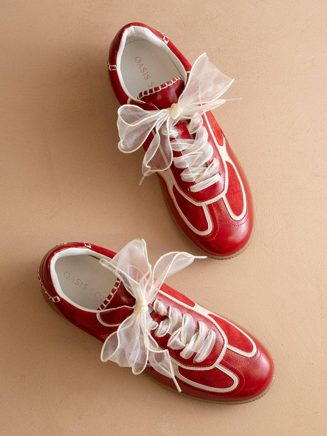 The Dalia | Cherry Lace Up Sneaker
