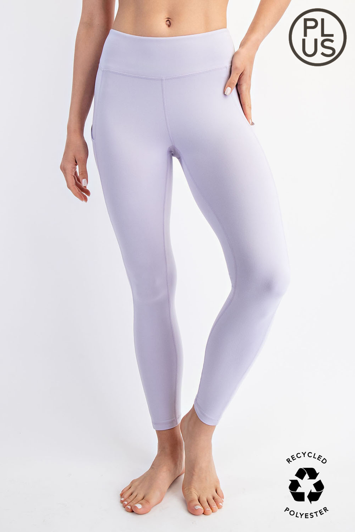 RAE MODE PLUS SIZE BUTTER BASIC LEGGING WITH POCKETS - CODE BLUE