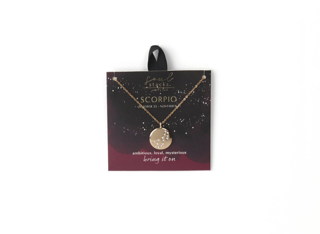 Soul Stacks Star Sign Pendant Necklaces - 12 zodiac Signs Available