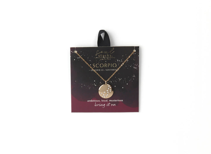Soul Stacks Star Sign Pendant Necklaces - 12 zodiac Signs Available