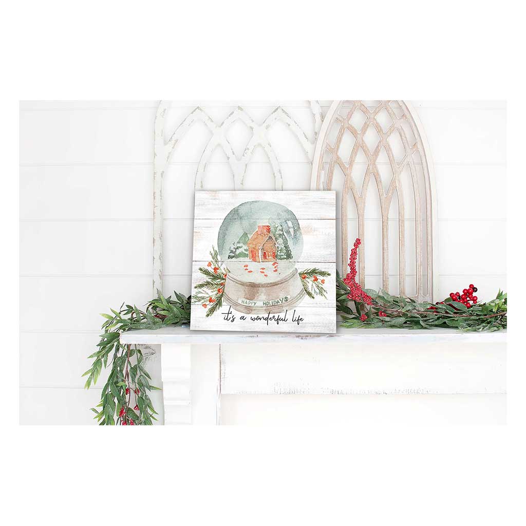 10x10 It's A Wonderful Life Snow Globe Sign